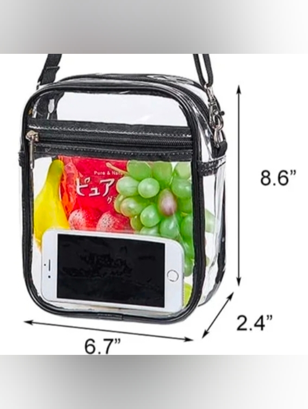 PVC Clear Messenger Bag - Picture 4 of 4